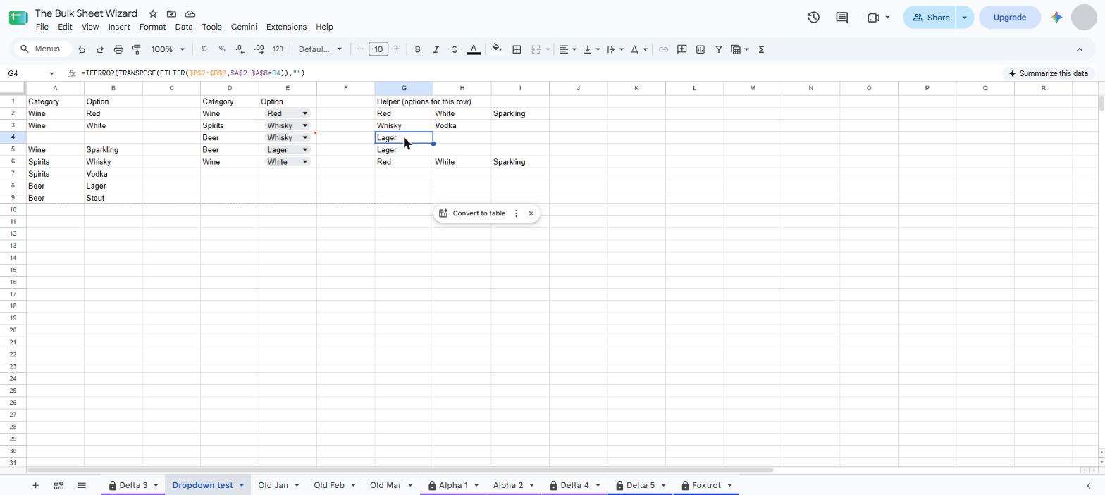 A new option added below the fixed range is missing from the helper